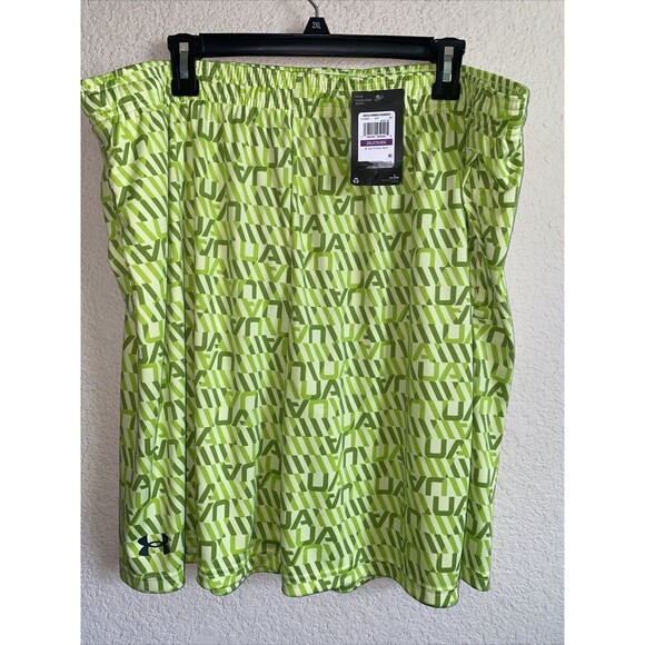 new Under Armour mens athletic shorts 2XL UA Tech Logo Script Basketball - Picture 1 of 7